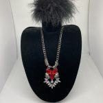Diamante and Red Glitz Necklace
