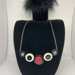 FUNKY HANDMADE BUTTON NECKLACE
