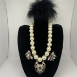 PEARL EFFECT STATEMENT NECKLACE