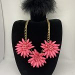 A PINK BOHO STATEMENT NECKLACE