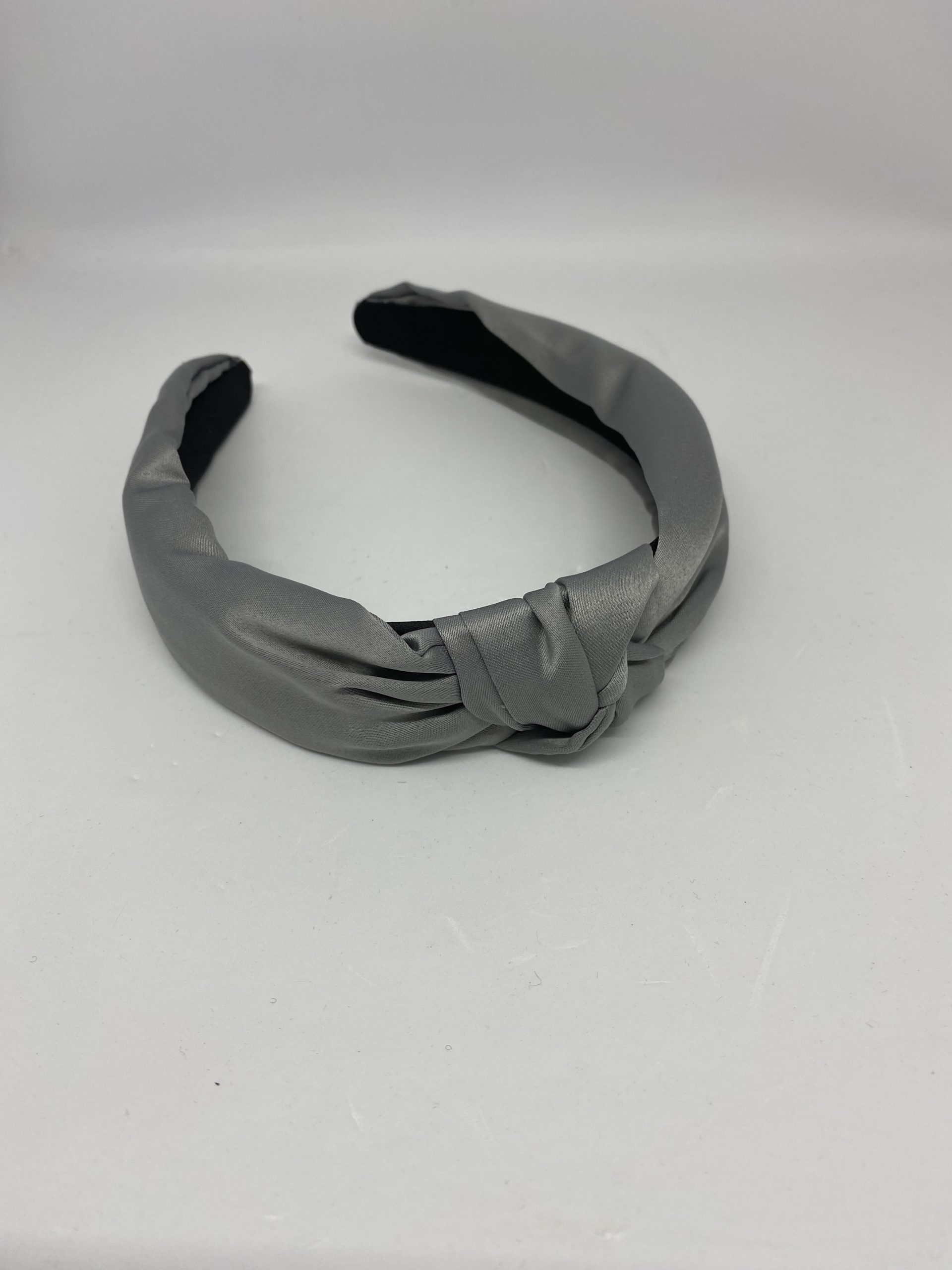 GREY SATIN EFFECT STATEMENT HEADBAND