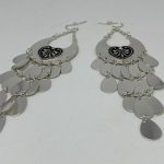 BOHO SILVER EFFECT PIERCED EARRINGS