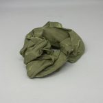 GREEN SATIN SHEEN SCRUNCHIE