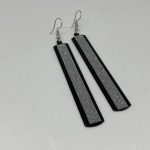BLACK & SILVER STATEMENT EARRINGS